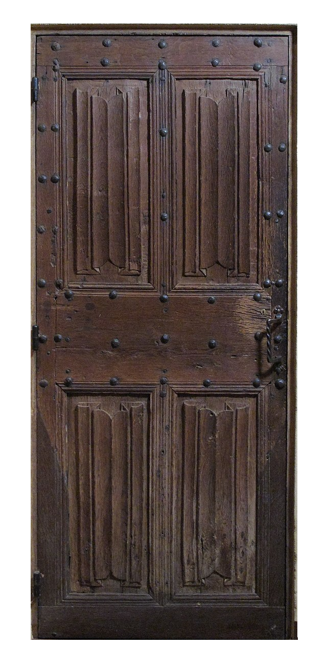 a brown door